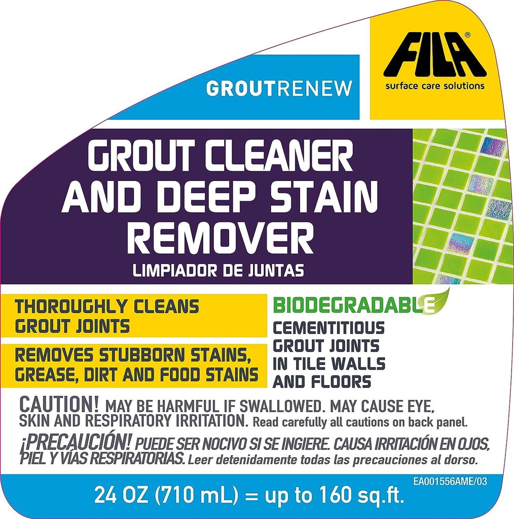 FILA - GROUTRENEW - Grout Cleaner & Deep Stain Remover Spray