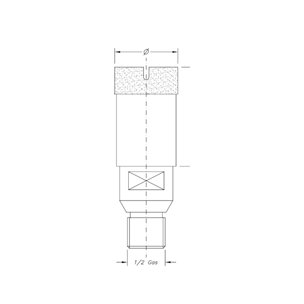 SC02019 SHS THIN CROWN Ø10 ½" Gas