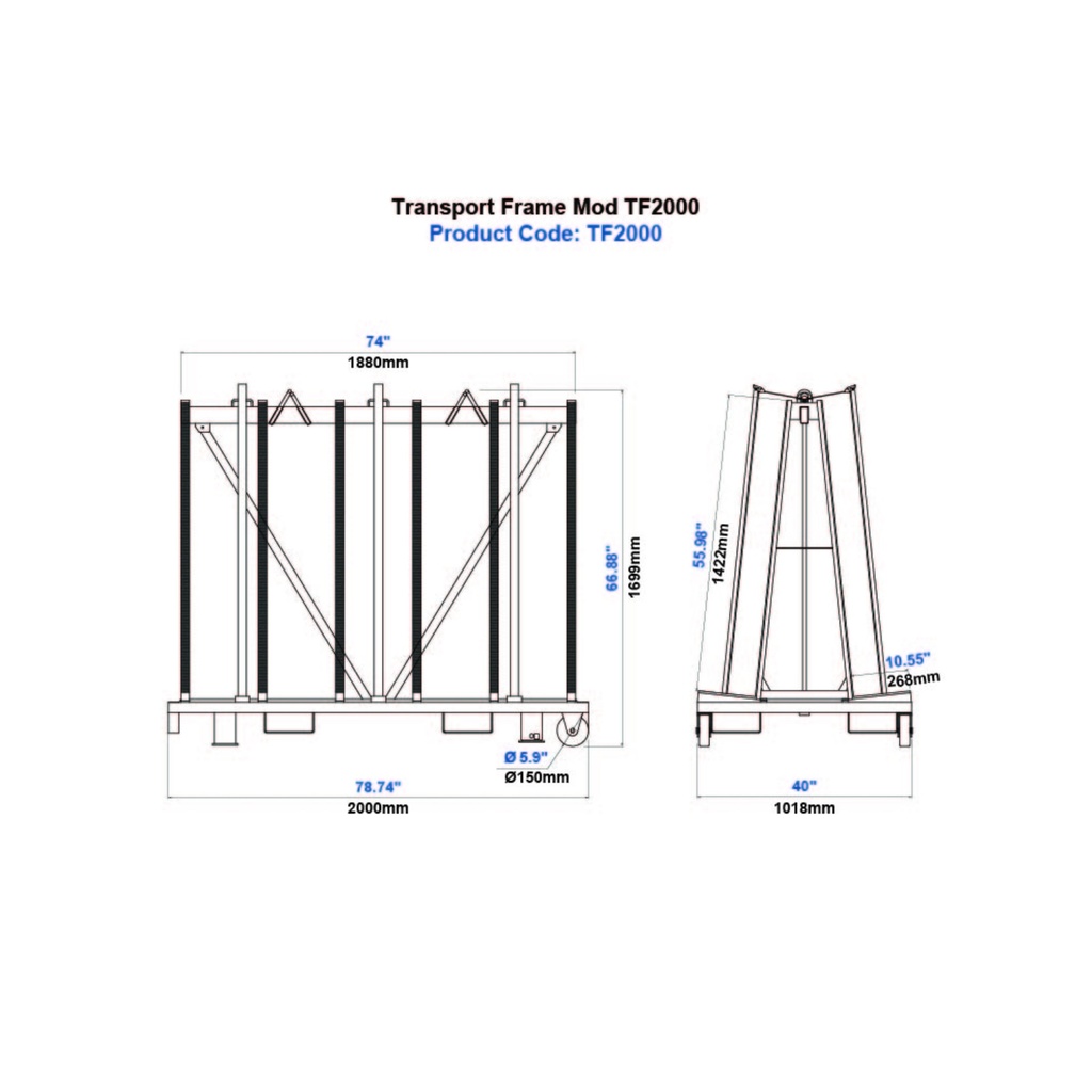 AARDWOLF TF2000WPC Transport Frame