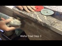 WEHA 4" Step #1 Triad 3 Step Dry Diamond Polishing Pad