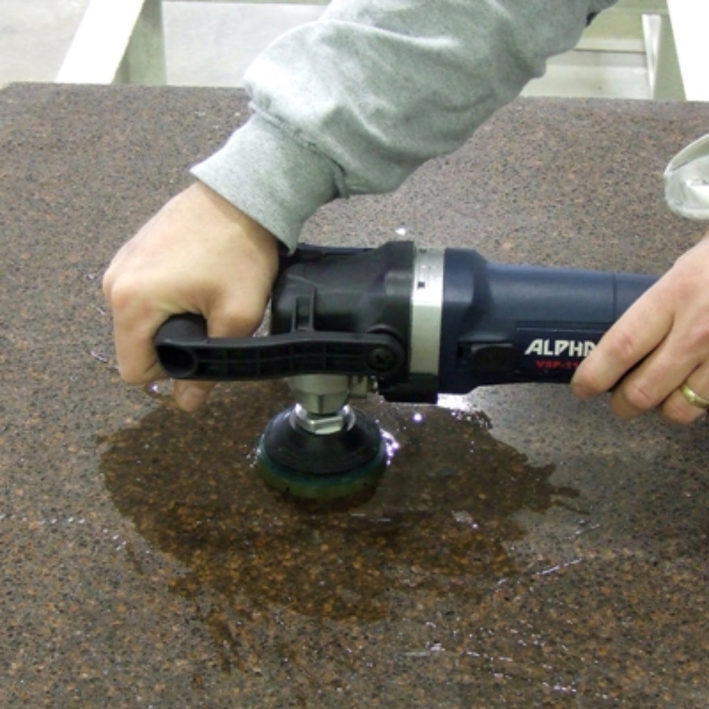 Alpha Turboshine Polishing and Scratch Removal System for Stone Countertops (3" Diameter, #100 Grit)