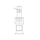 SC04061 GROOVING BIT Ø10 r5 - SINTERED ½" Gas - Position 1