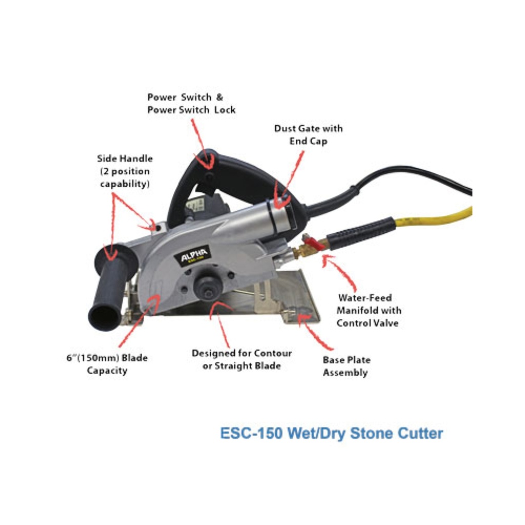 Alpha® Countertop Trim Kit (ESC-150) for Cutting and Trimming Countertops 