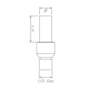 SC01105 ELECTROPLATED MARBLE Ø16  -  H60 (HELICAL) ½" Gas