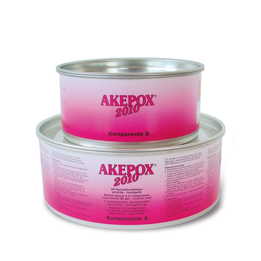 Akemi AKEPOX® 2010 - Gel-Like 2-Component Construction Adhesive (2:1 Mixing Ratio, Solvent-Free, Transparent)