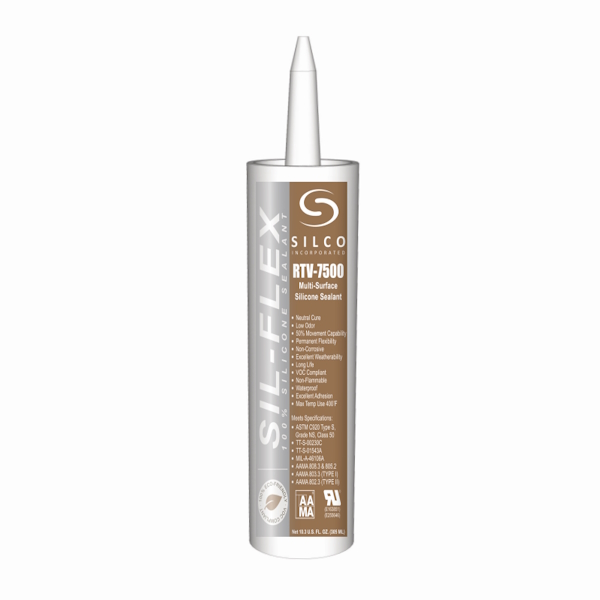 SIL-FLEX  RTV-7500 Industrial/Construction Grade Silicone Sealant - Trans White