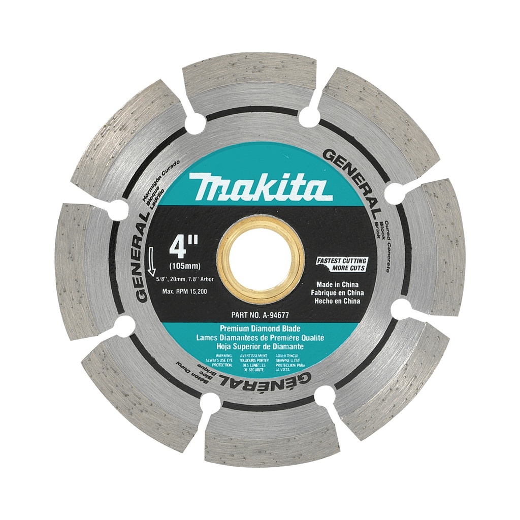 (DISCONTINUED) MAKITA A-94677 4" Segmented Diamond Blade for General Purpose