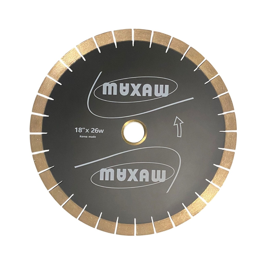 MAXAW Premium Quality Long Life 18" Bridge Saw Blade - 26mm Segments