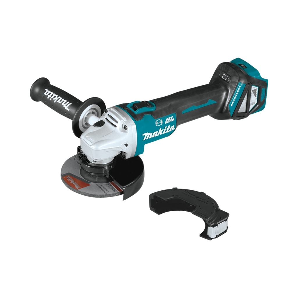 MAKITA XAG16Z 18V LXT® Lithium‑Ion Brushless Cordless 4‑1/2” and 5" Cut‑Off Angle Grinder with Electric Brake - Tool Only