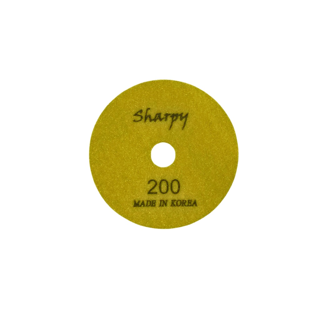 SHARPY 4" Dry Polishing Pad #200