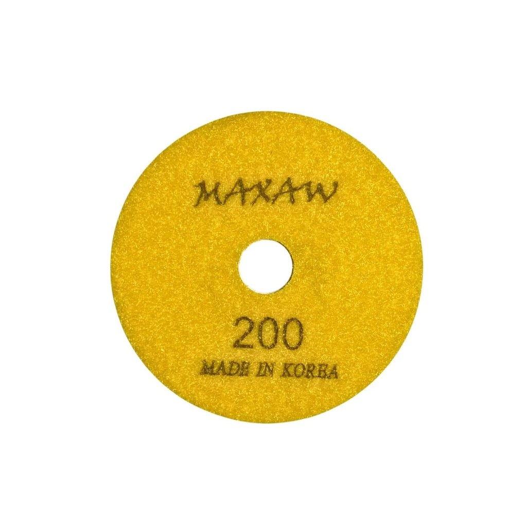 4" MAXAW Polishing Pad for Engineered Stone Premium Quality, #200