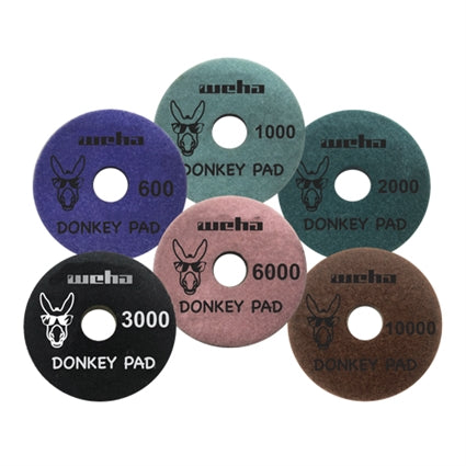 4" Donkey Quartz Face Polish Surface Polishing Pad 600 Grit for Quartz, Engineered Stone, Marble...