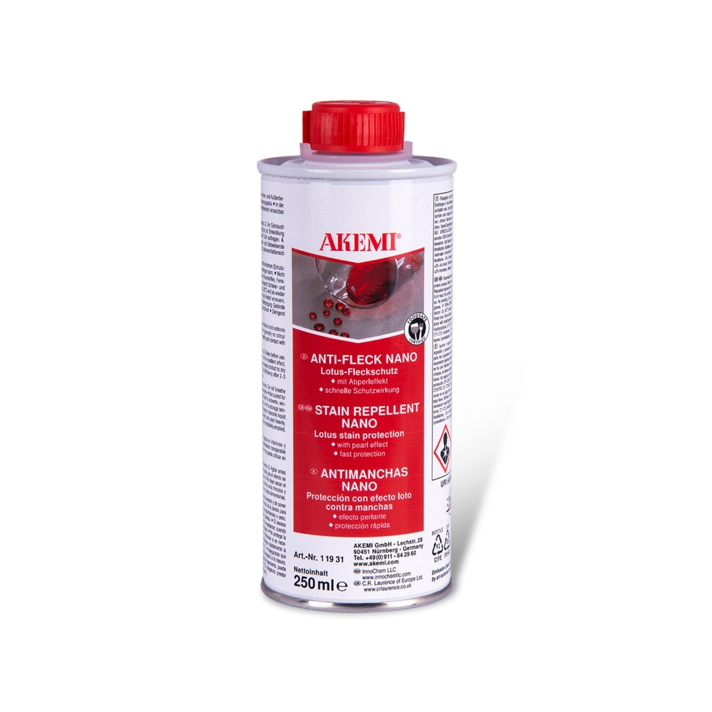 Akemi Stain Repellent Nano-Effect - Solvent-Based Premium Protection (250 mL, Ready-to-Use)