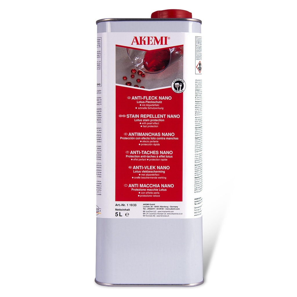 Akemi Stain Repellent Nano-Effect - Solvent-Based Premium Protection (5 L, Ready-to-Use)