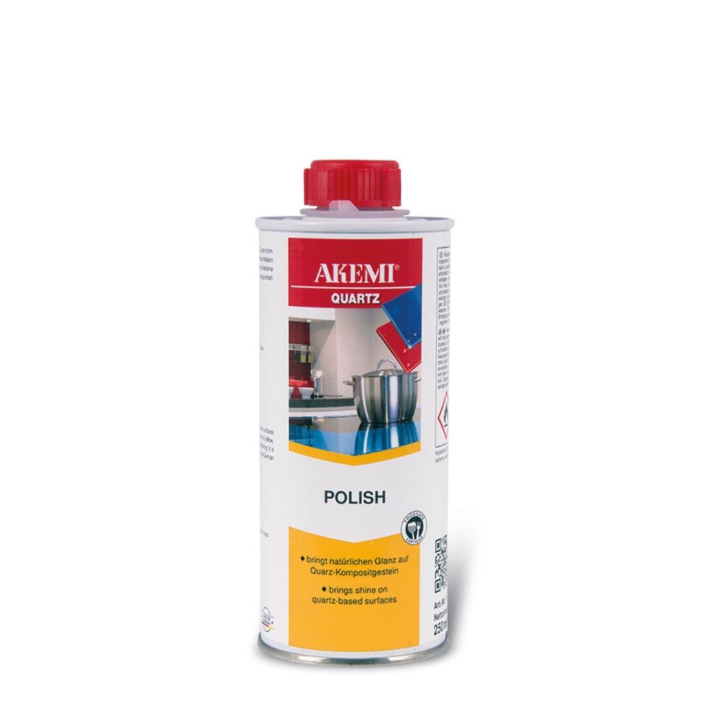 Akemi Quartz Polish - Solvent-Based Care Product (250 mL, Ready-to-Use, Food Safe)