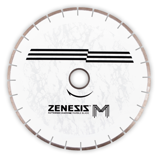 ZENESIS M Bridge Saw Blade for Marble 16"- 10mm Segments - 50/60 Arbor