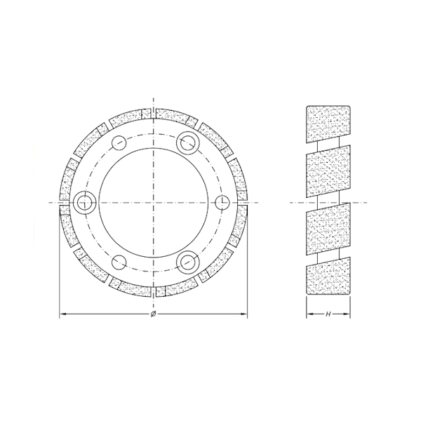 SC03015 STUBBING WHEELS H20 - Ø87 - ELECTROPLATED 3 Hole Ø50 Flange