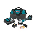 MAKITA XAG11T 18V LXT® Lithium‑Ion Brushless Cordless 4‑1/2” and 5" Paddle Switch Cut‑Off Angle Grinder Kit with Electric Brake (5.0Ah)