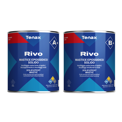 Tenax Rivo A&B 1+1 Liter Solid Epoxy Mastic - Quart