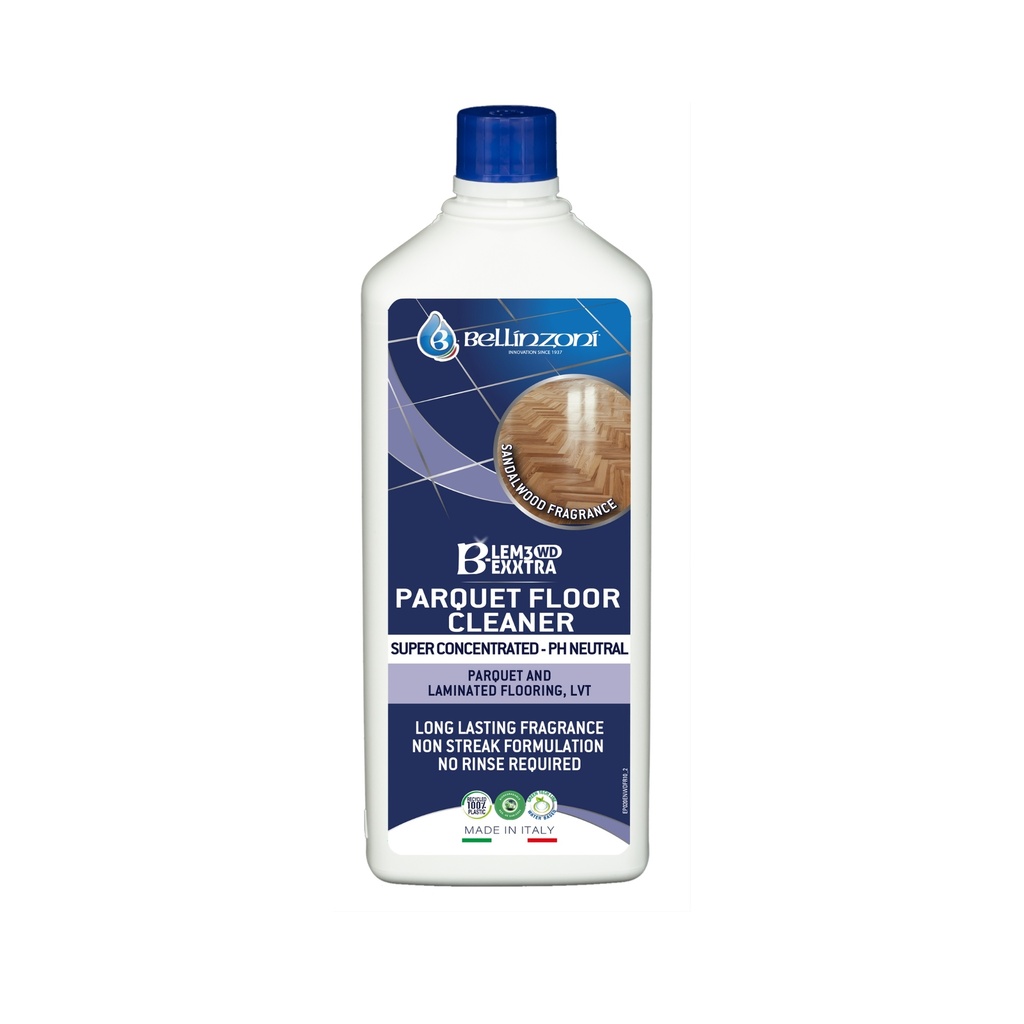 Bellinzoni B-LEM3 Exxtra WD Foaming Detergent for Parquet and Laminated Floors 1 L