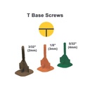 Alpha EZ Click EZCTB20BR 3/32" (2.0mm), T Joint Base Screw, Brown, 200pc.