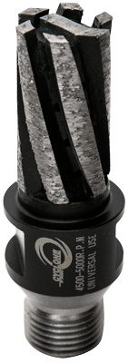 1 5/8" Cyclone Finger Bit Reverse Thread 7 seg w/ Bottom Seg.