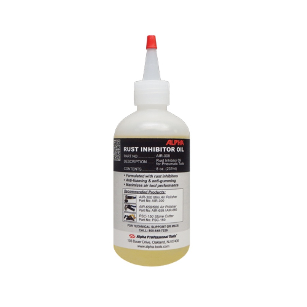 Alpha Rust Inhibitor Oil for Pneumatic Tools - 8 oz.