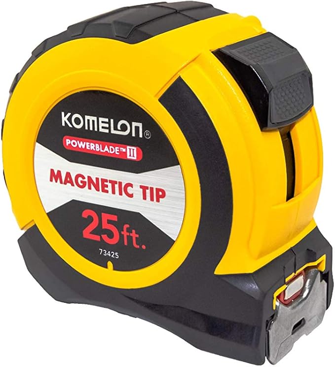 Komelon 73425 Magnetic Powerblade II Tape Measure