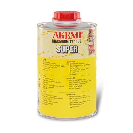 [10714] Akemi Marble Filler Super - Low Viscosity Acrylic Stone Adhesive (Transparent, Quart)