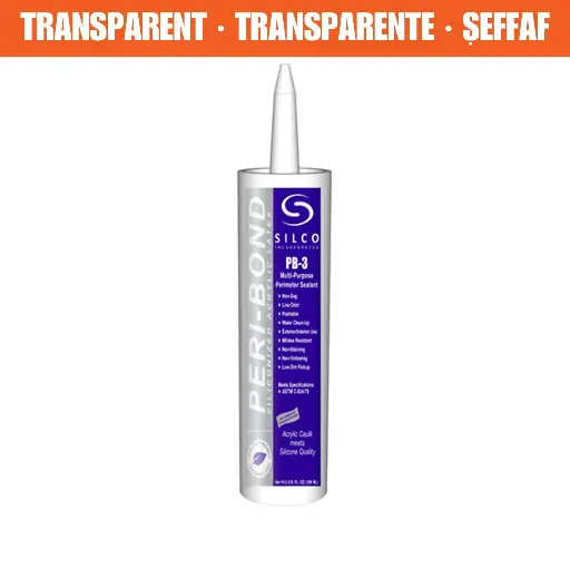 [PB3-C] Silco PB-3 Multi-Purpose Perimeter Sealant - Transparent Caulk-in