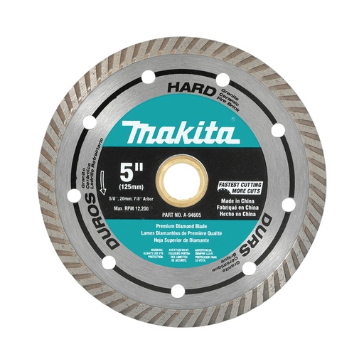 [A-94605] (DISCONTINUED) MAKITA A-94605 5" Turbo Diamond Blade for General Purpose