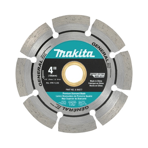 [A-94677] MAKITA A-94677 4" Segmented Diamond Blade for General Purpose