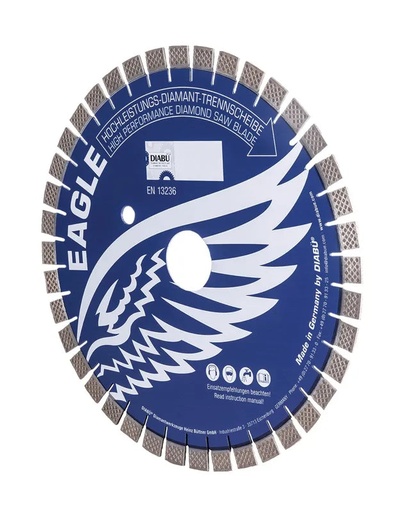 [DIABU-BlueEagle16] DIABU Blue Eagle Quartzite, Quartz and Granite Bridgesaw Blade 16"