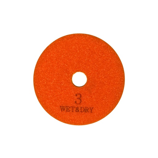 [3STWDY3] MAXAW 4" Premium Quality 3 Step Wet and Dry White Resin Polishing Pad #3