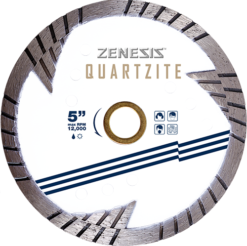 [ZRGQ10S0609C] ZENESIS Small Diameter Quartzite Blade - 6"  Wet/Dry