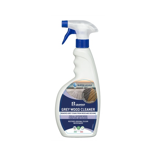 [P109GYO07L] Bellinzoni B-Grayout Grey Stain Remover for Wood Surfaces 750 mL